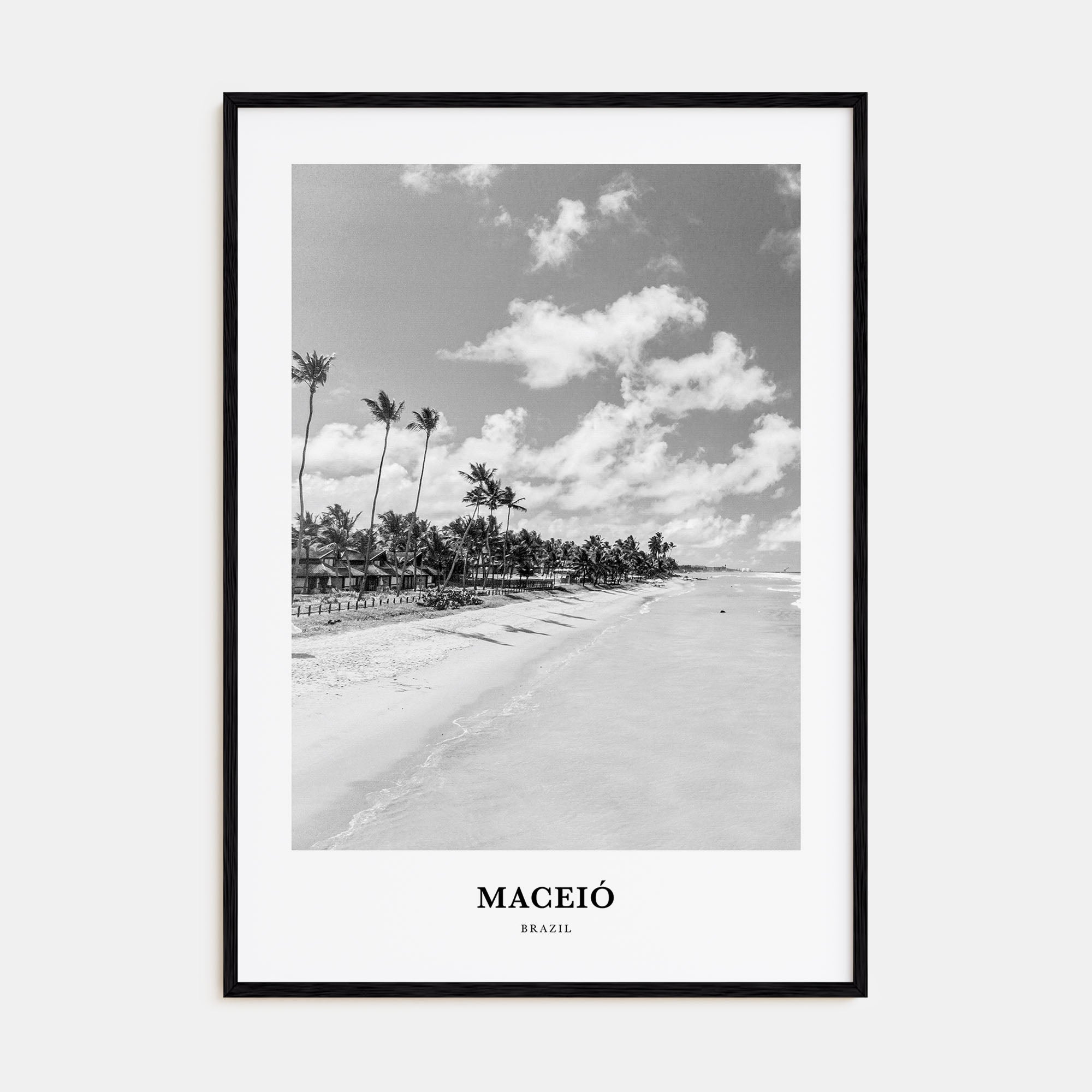 Maceió Portrait B&W Poster