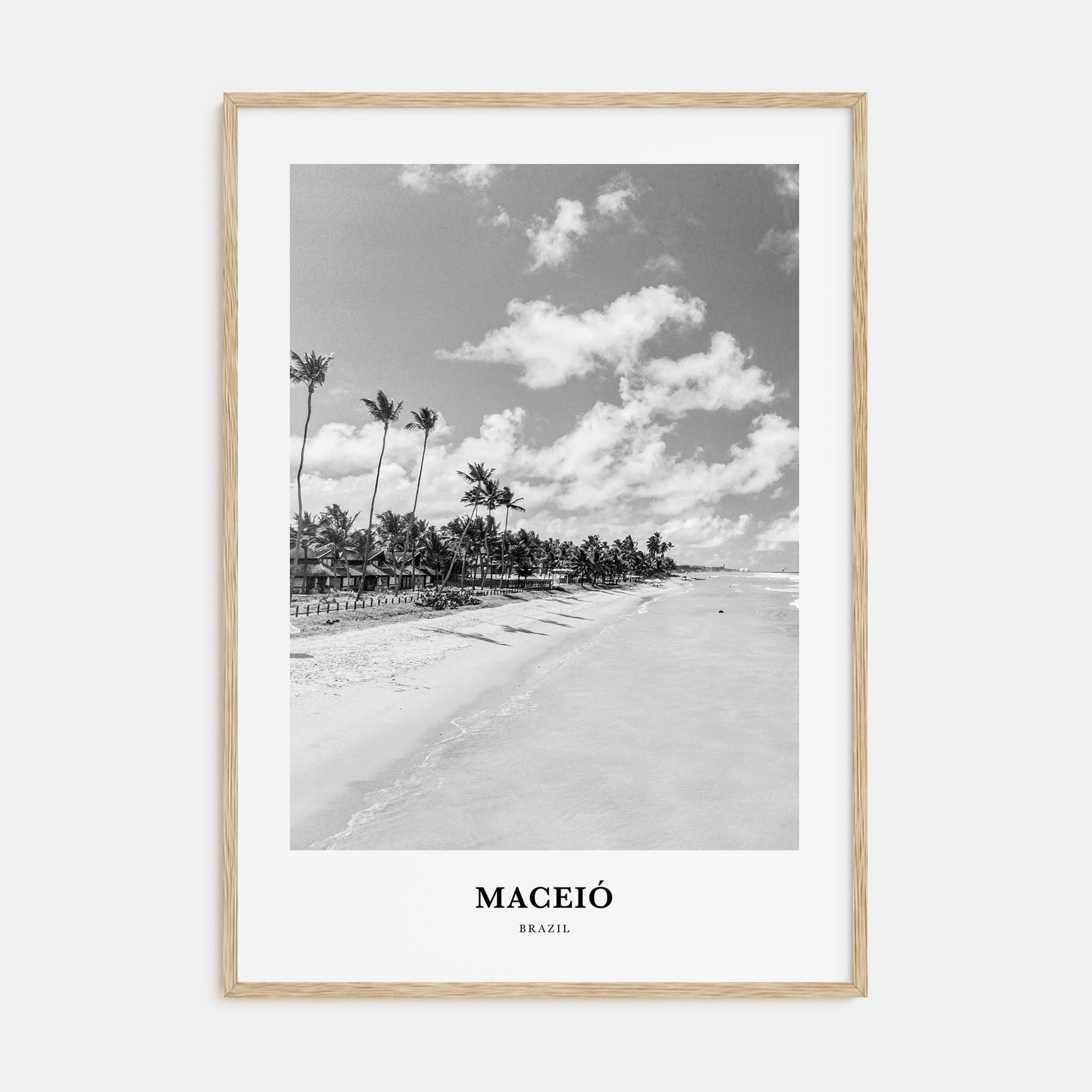 Maceió Portrait B&W Poster