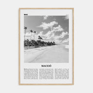 Maceió Travel B&W Poster