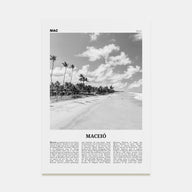 Maceió Travel B&W Poster