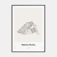 Machu Picchu Drawn Poster