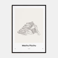 Machu Picchu Drawn Poster