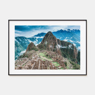 Machu Picchu Landscape Color Poster