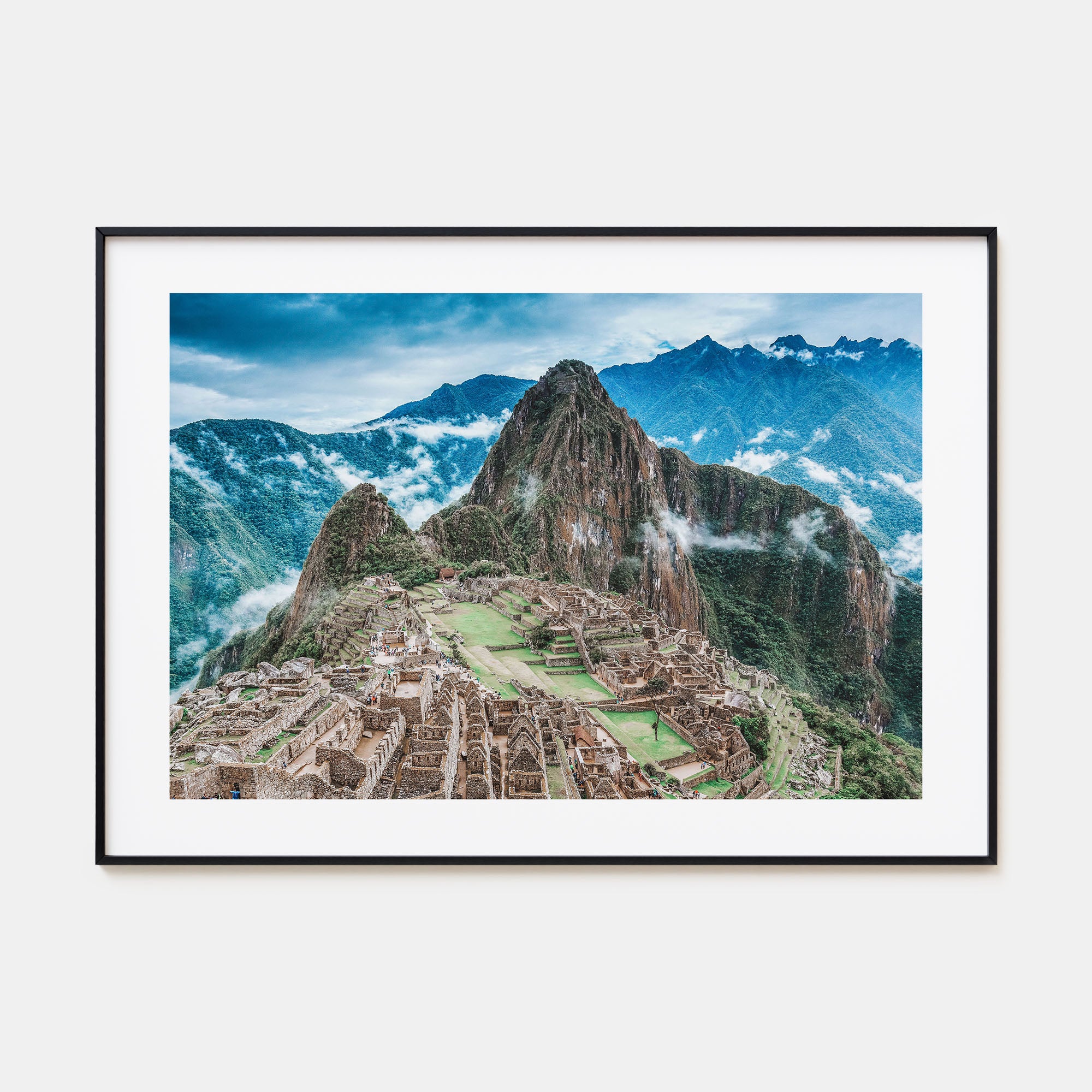 Machu Picchu Landscape Color Poster