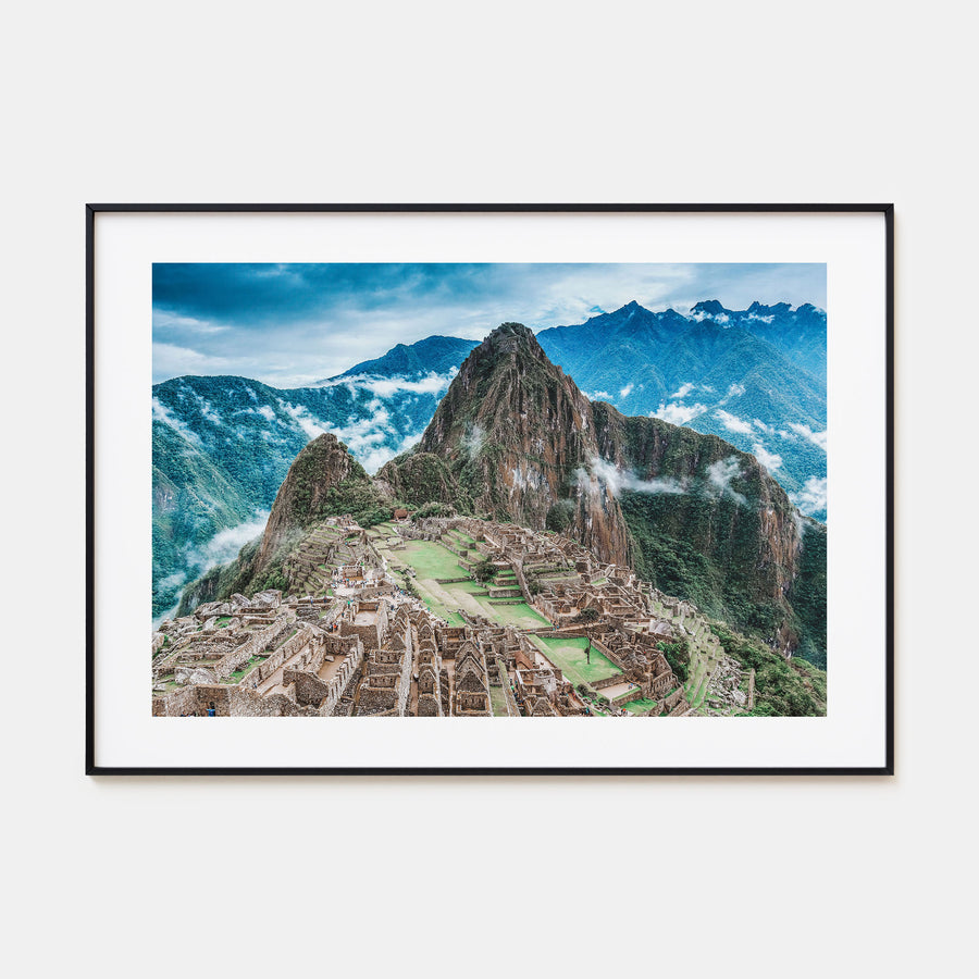 Machu Picchu Landscape Color Poster