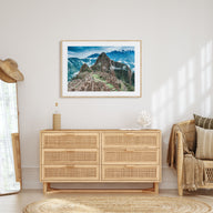 Machu Picchu Landscape Color Poster