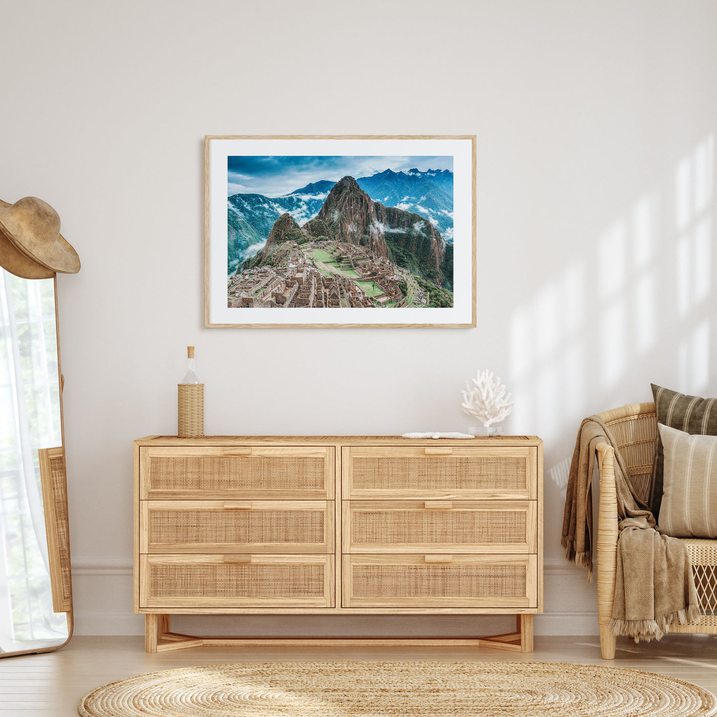 Machu Picchu Landscape Color Poster