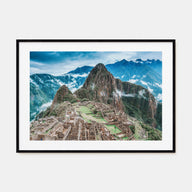 Machu Picchu Landscape Color Poster