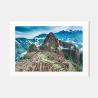 Machu Picchu Landscape Color Poster