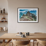 Machu Picchu Landscape Color Poster