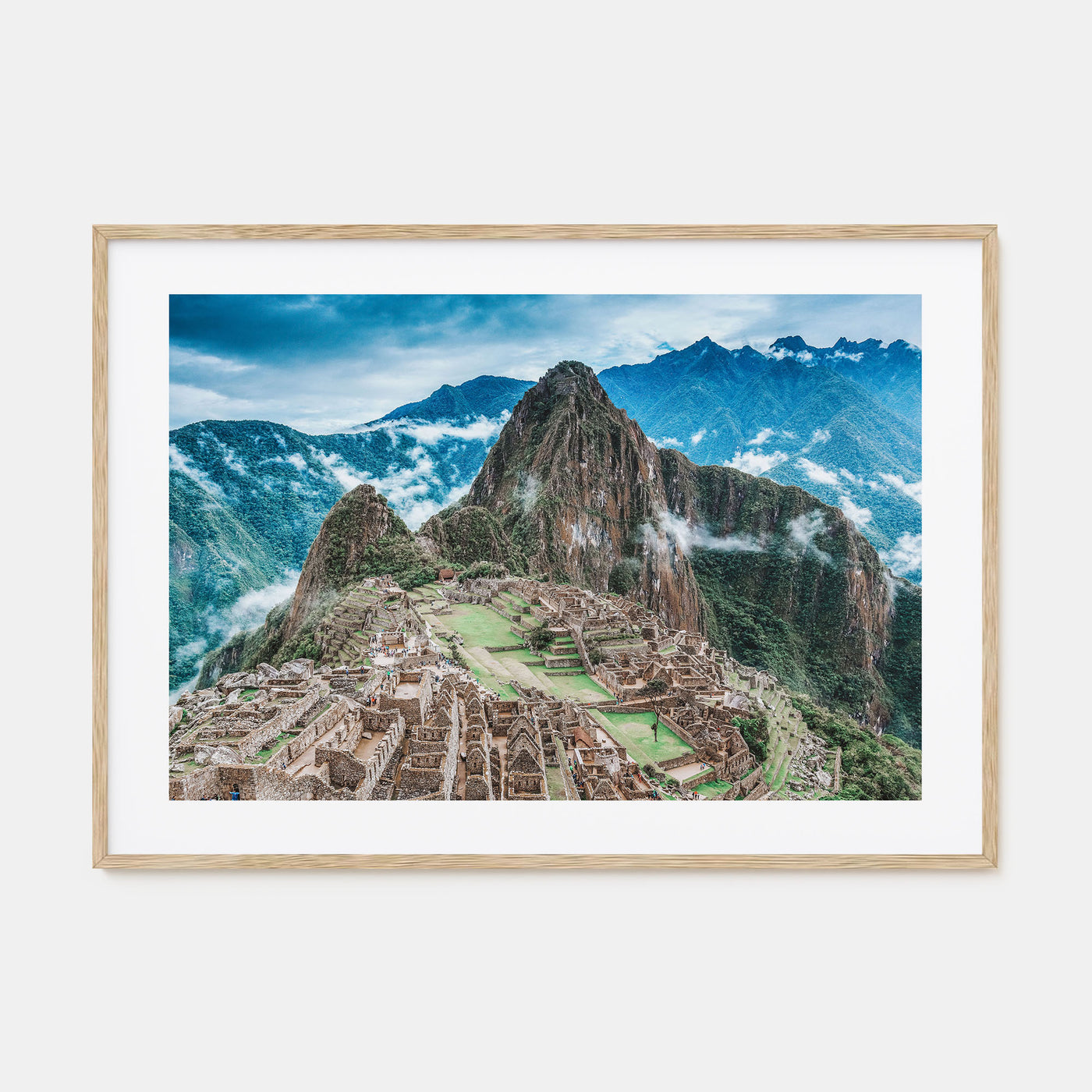 Machu Picchu Landscape Color Poster