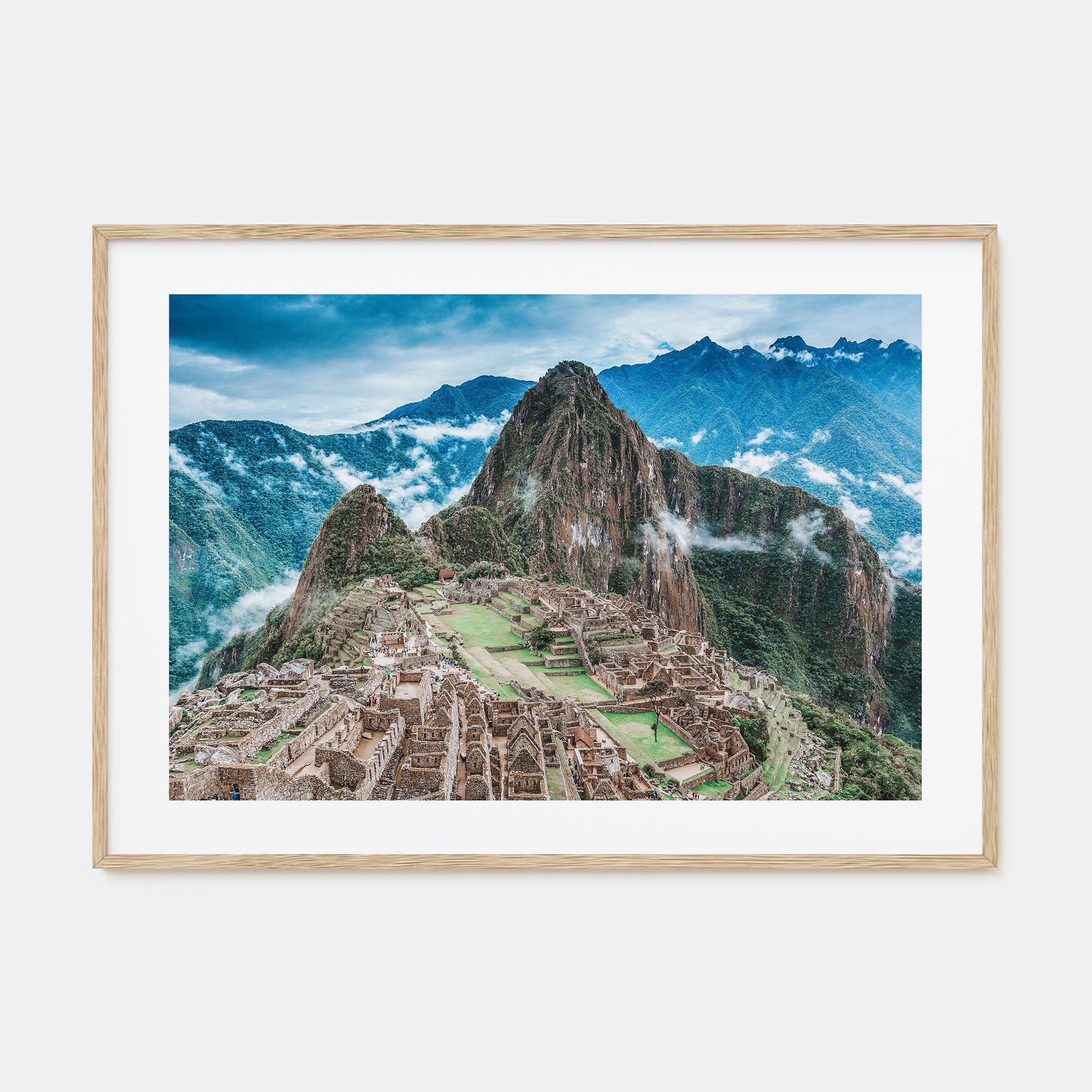 Machu Picchu Landscape Color Poster