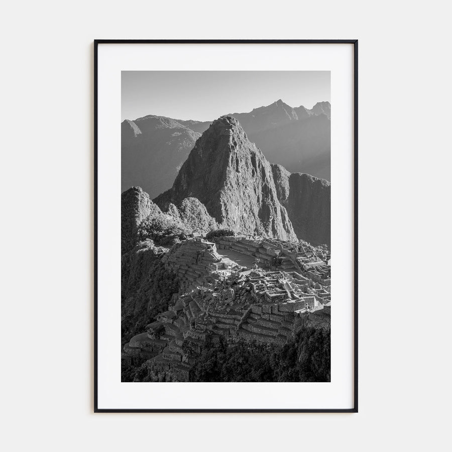 Machu Picchu Photo B&W Poster