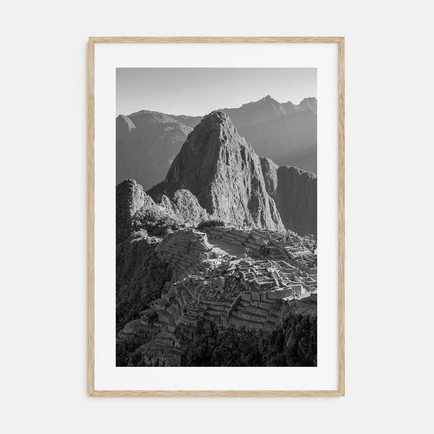 Machu Picchu Photo B&W Poster
