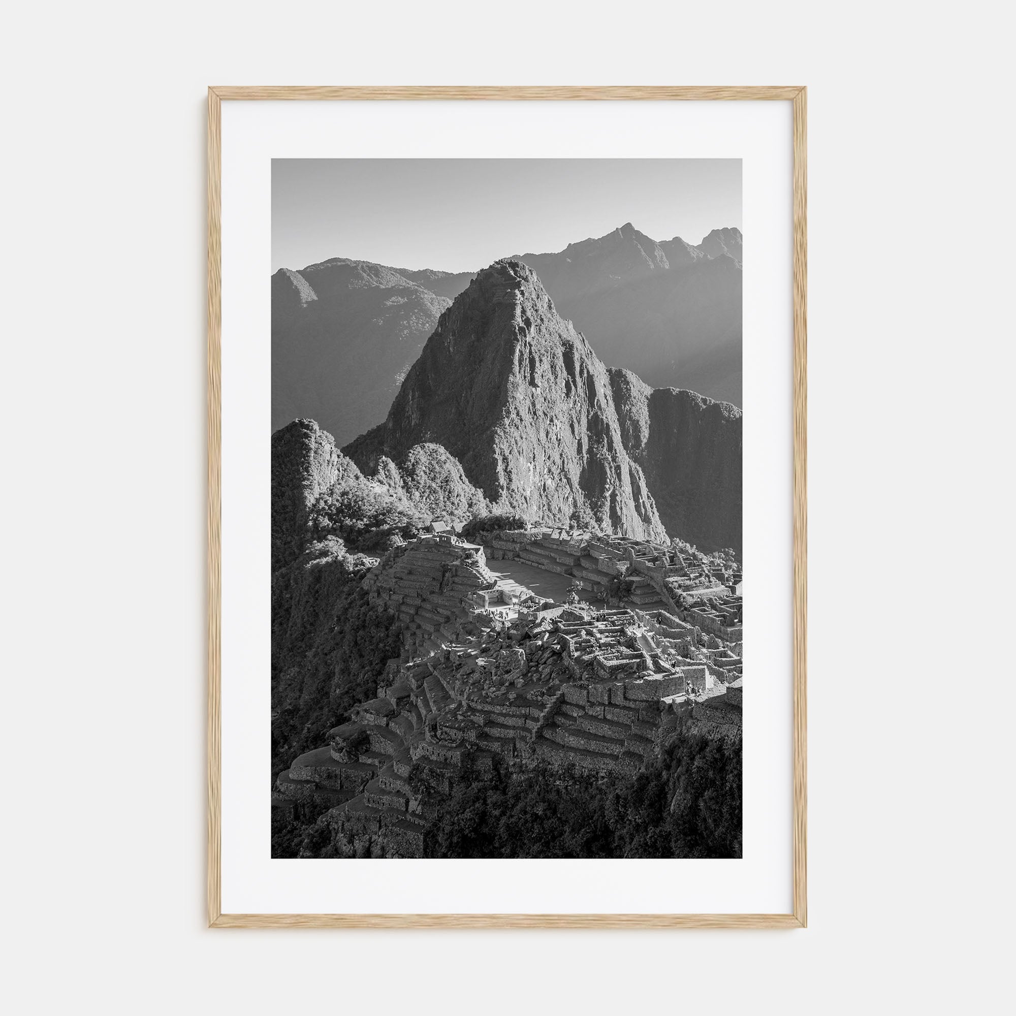 Machu Picchu Photo B&W Poster