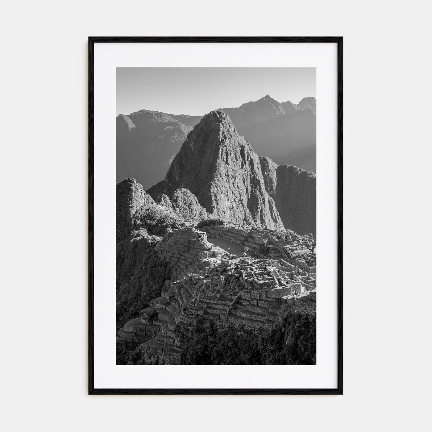 Machu Picchu Photo B&W Poster
