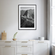 Machu Picchu Photo B&W Poster