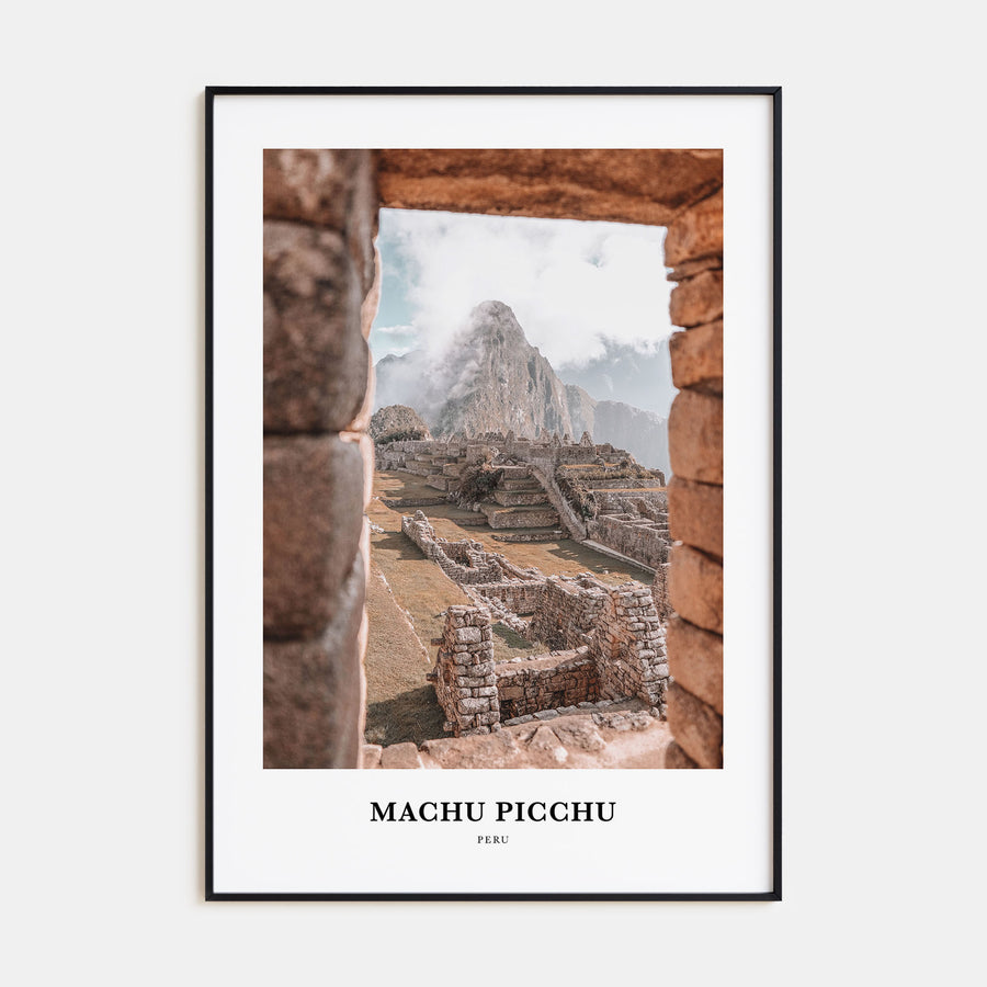 Machu Picchu Portrait Color Poster
