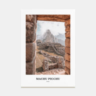 Machu Picchu Portrait Color Poster