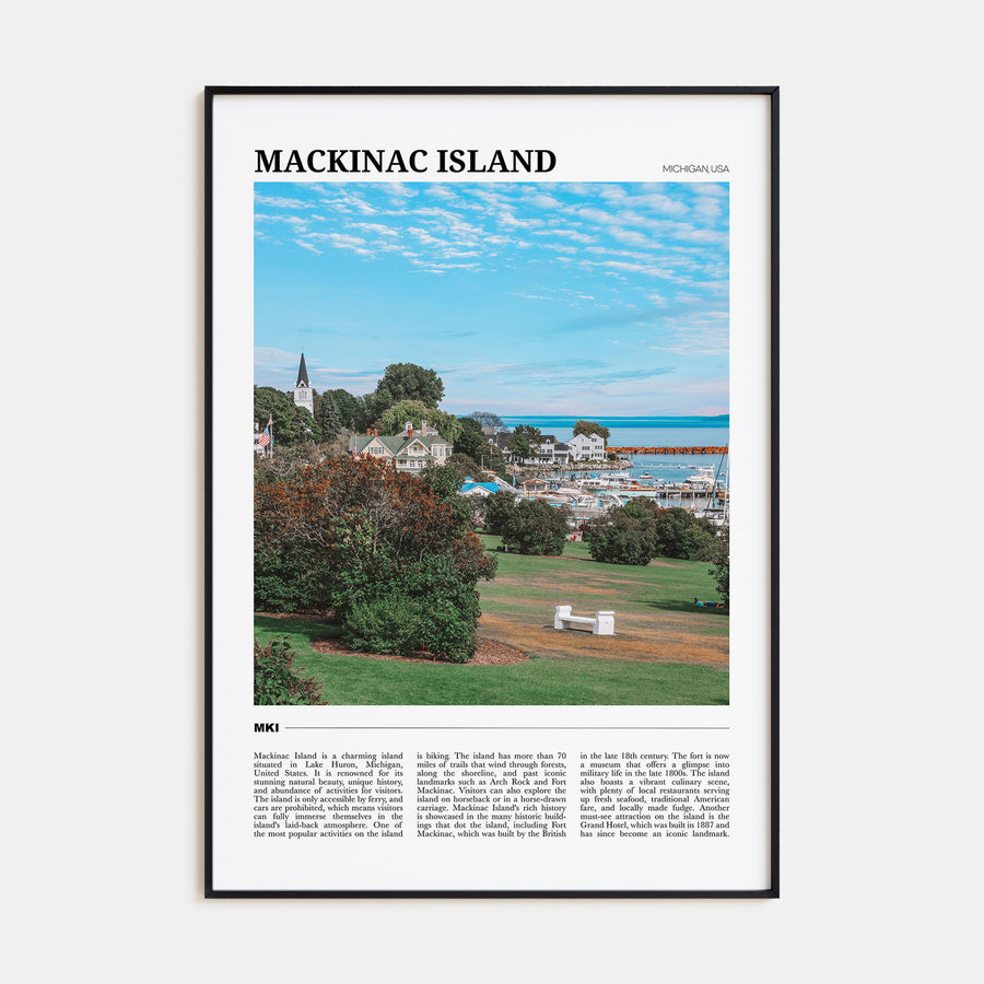 Mackinac Island Travel Color Poster
