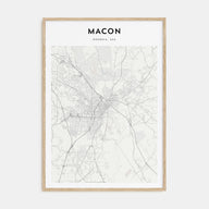 Macon Map Portrait Poster