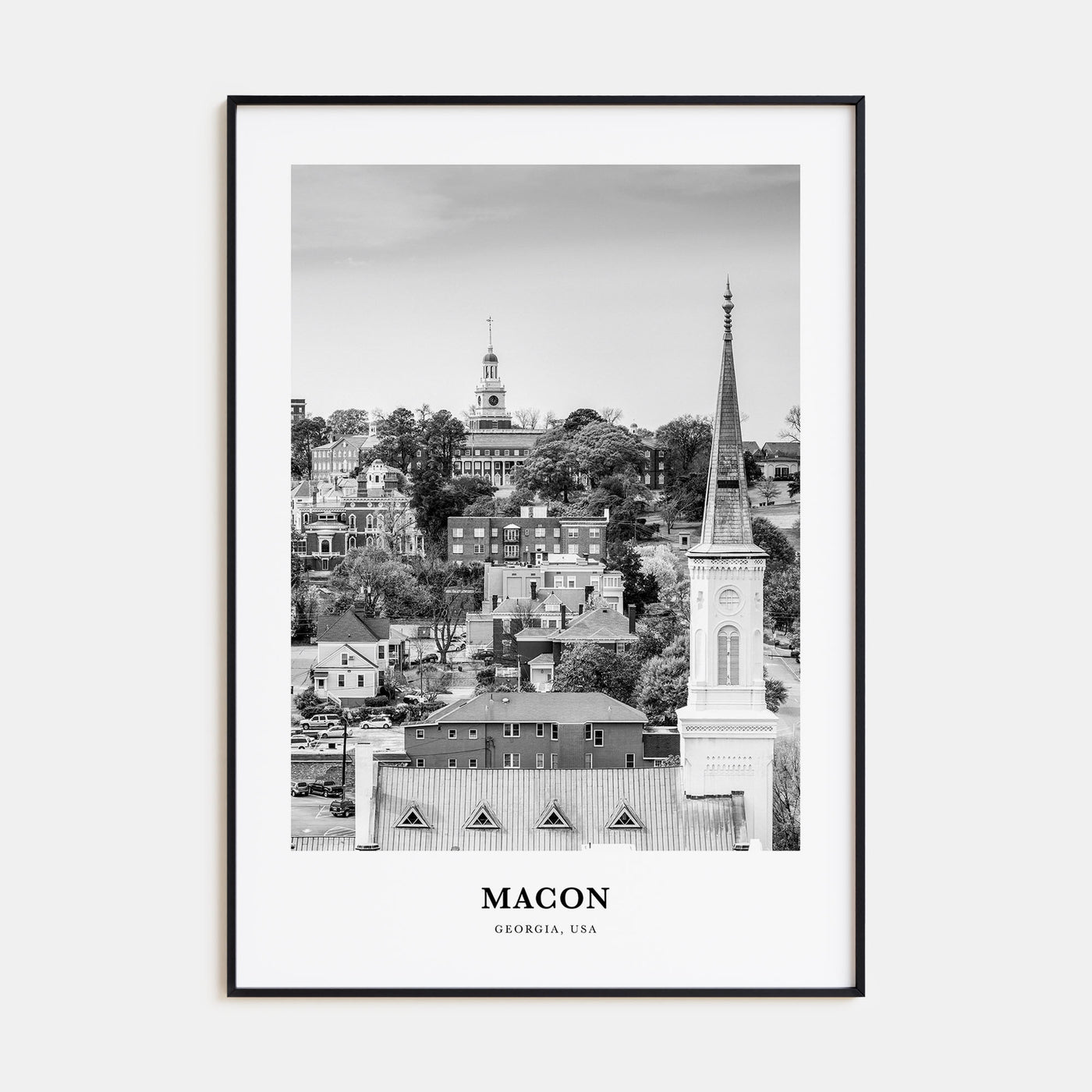 Macon Portrait B&W Poster