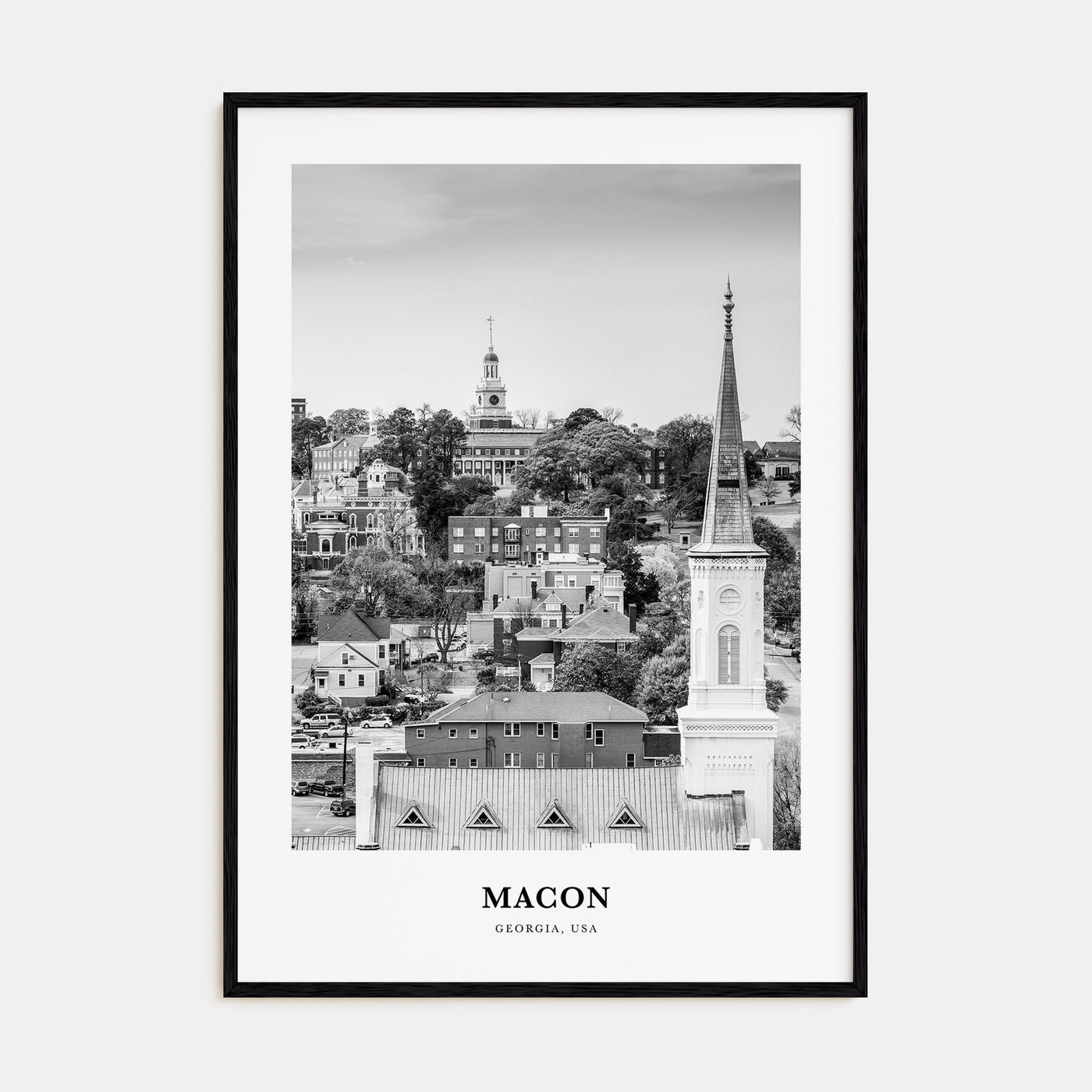 Macon Portrait B&W Poster