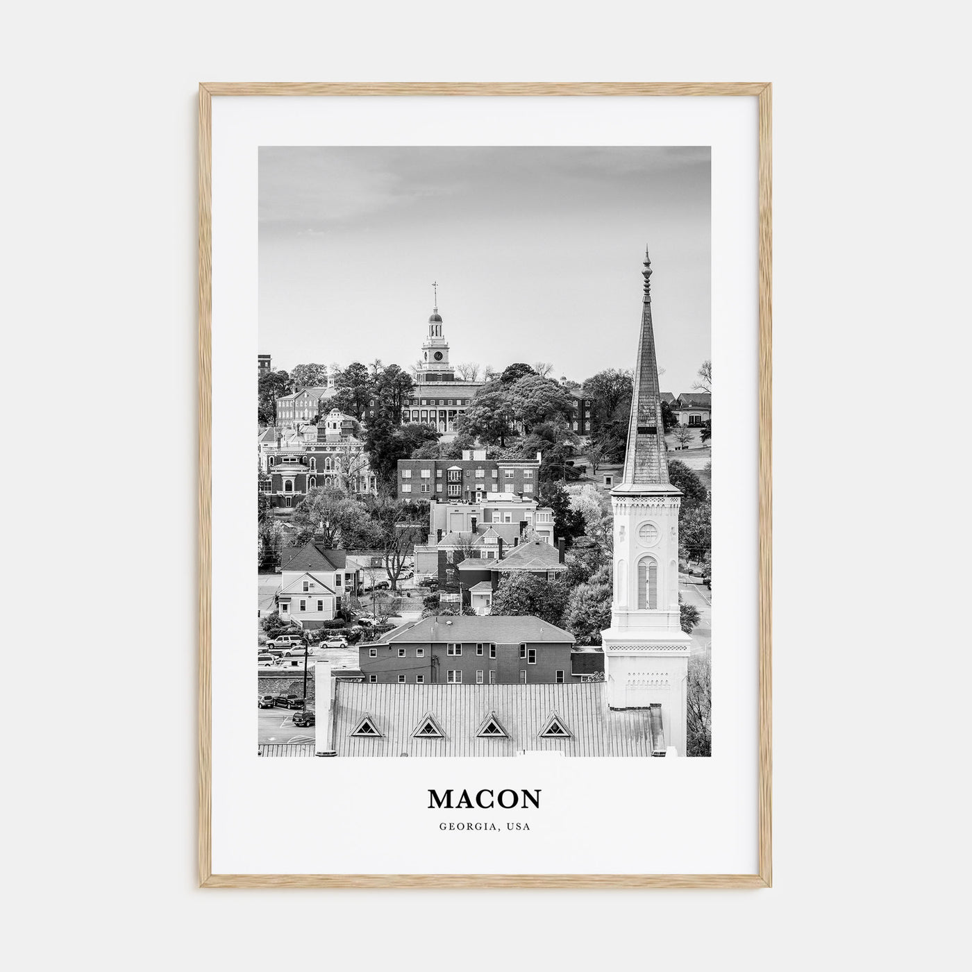 Macon Portrait B&W Poster