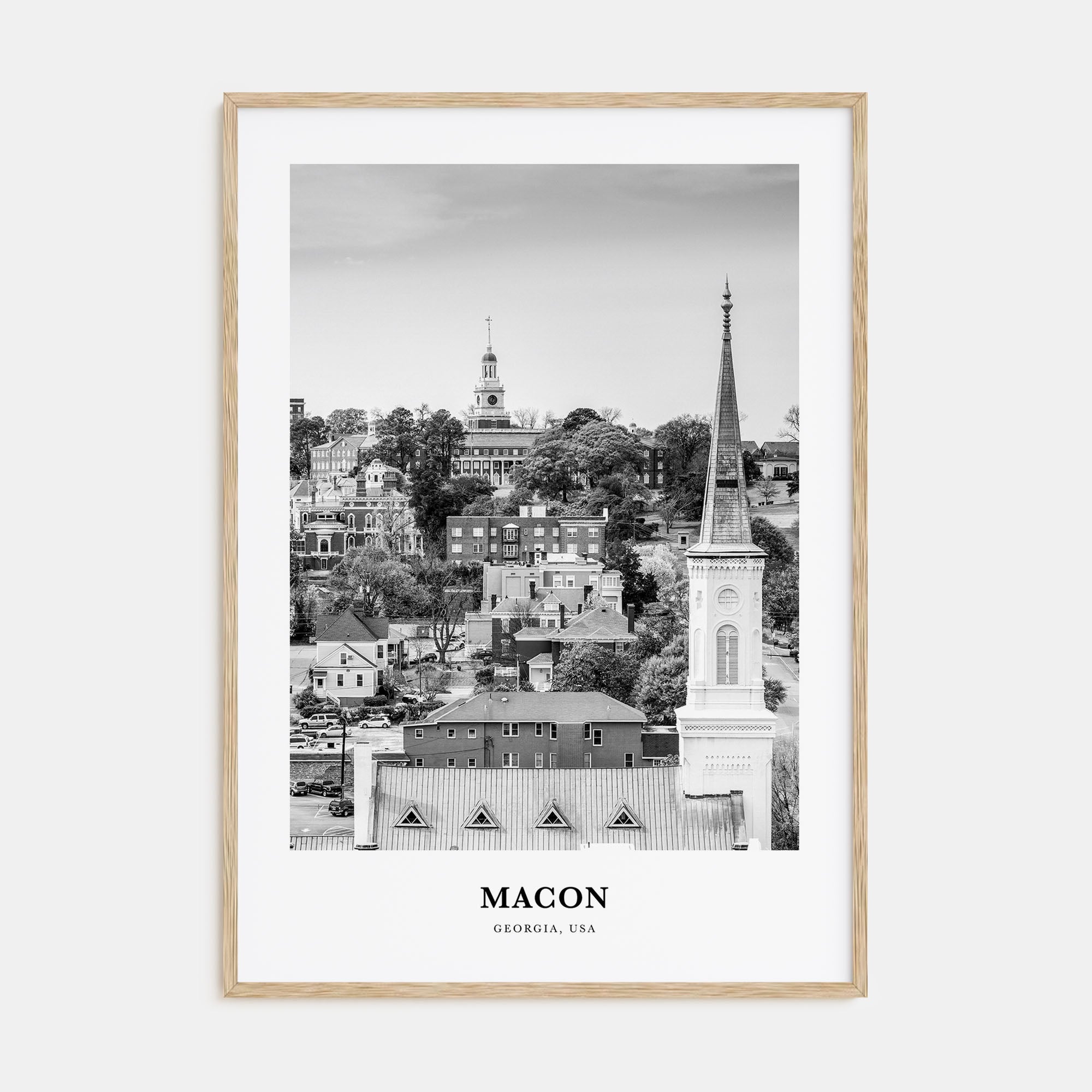 Macon Portrait B&W Poster