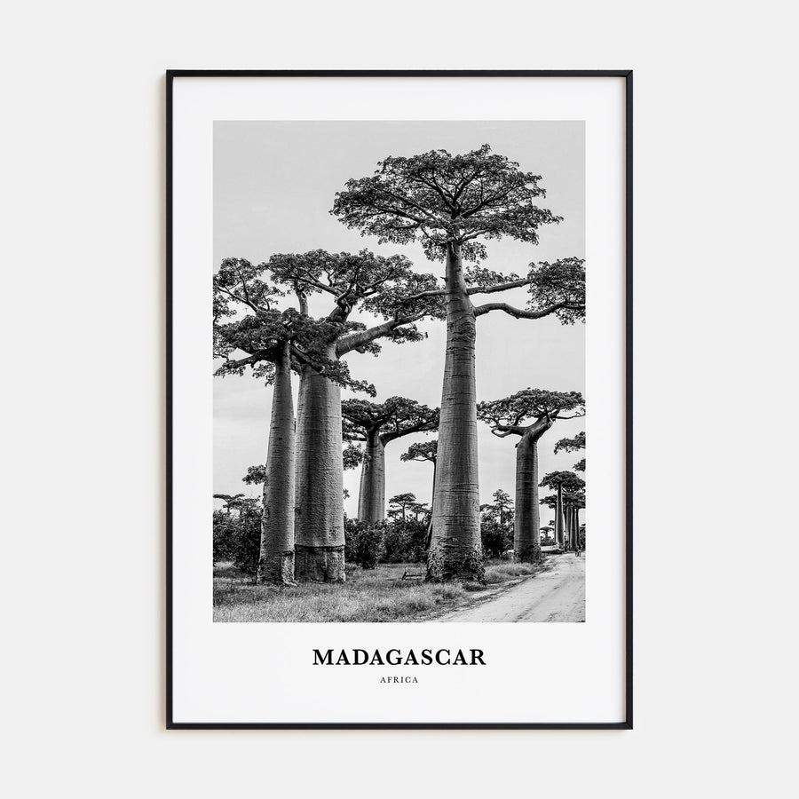 Madagascar Portrait B&W Poster