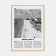 Madeira Beach Travel B&W Poster