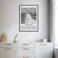 Madeira Beach Travel B&W Poster