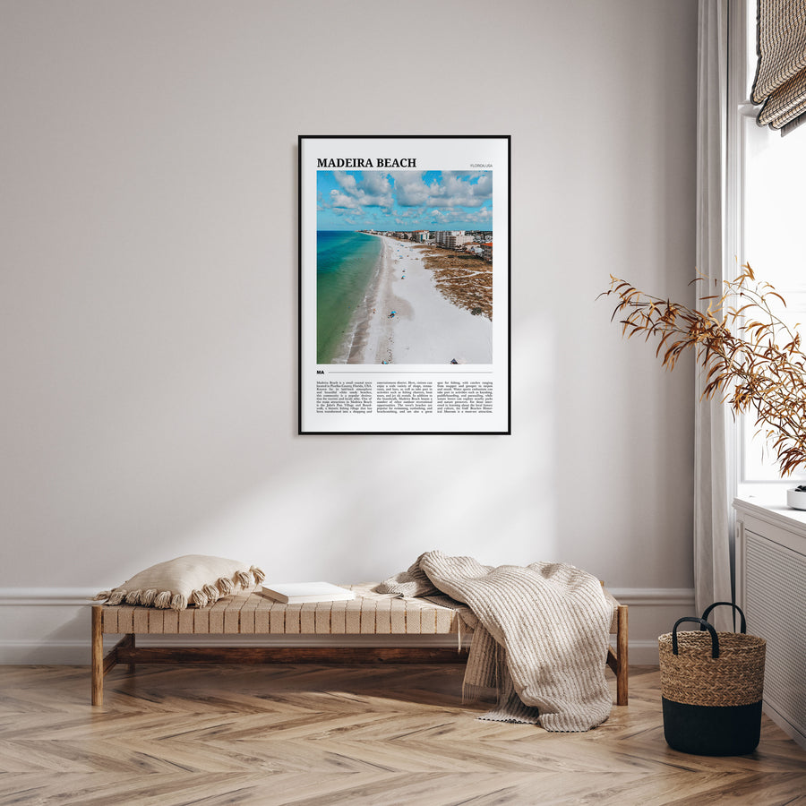 Madeira Beach Travel Color Poster