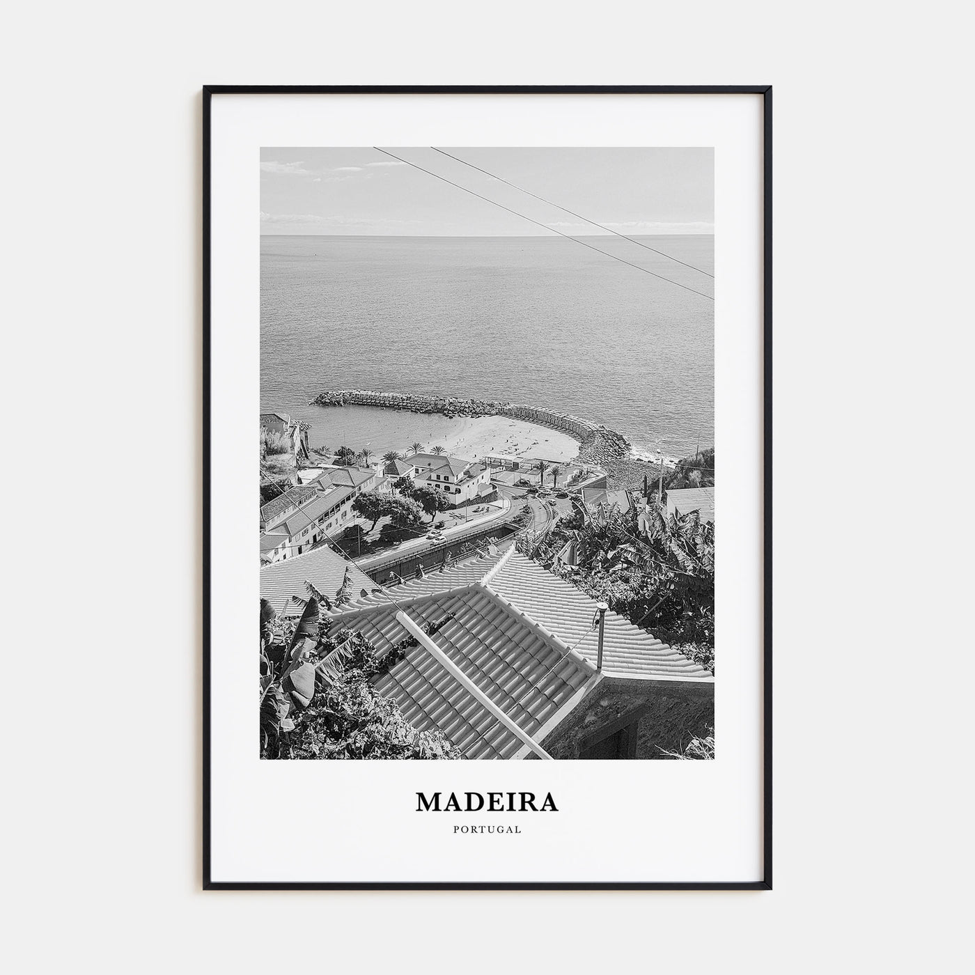 Madeira Portrait B&W Poster