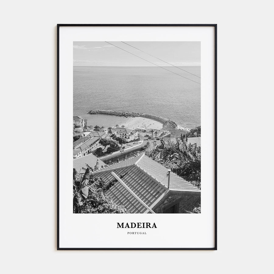 Madeira Portrait B&W Poster