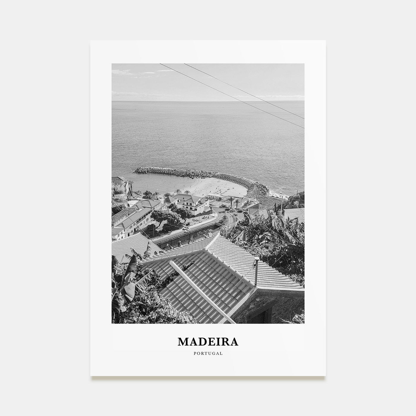 Madeira Portrait B&W Poster