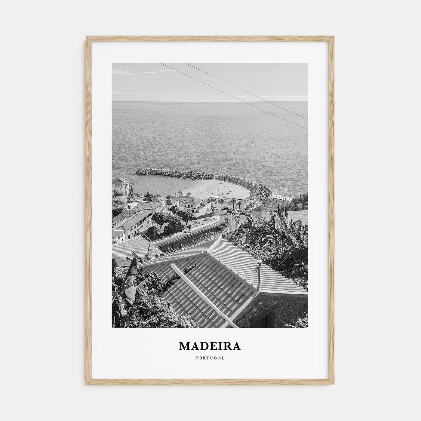 Madeira Portrait B&W Poster