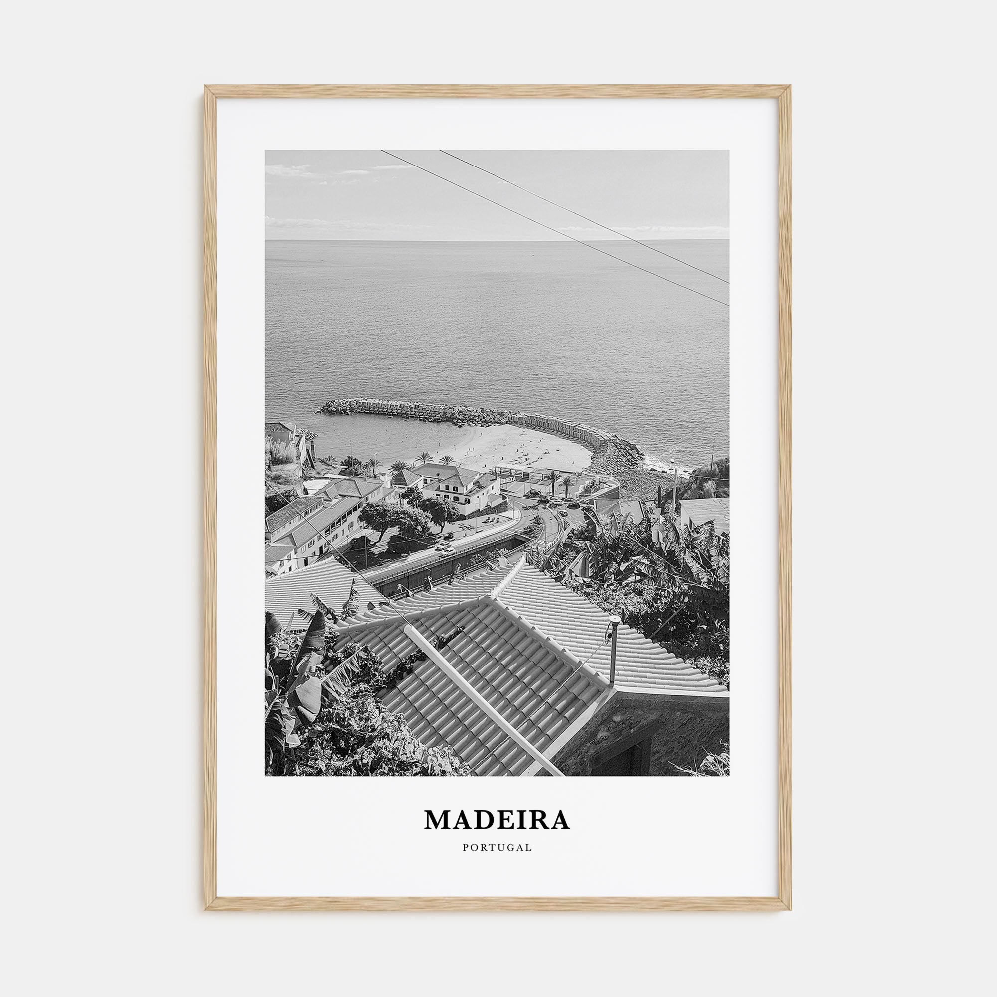 Madeira Portrait B&W Poster