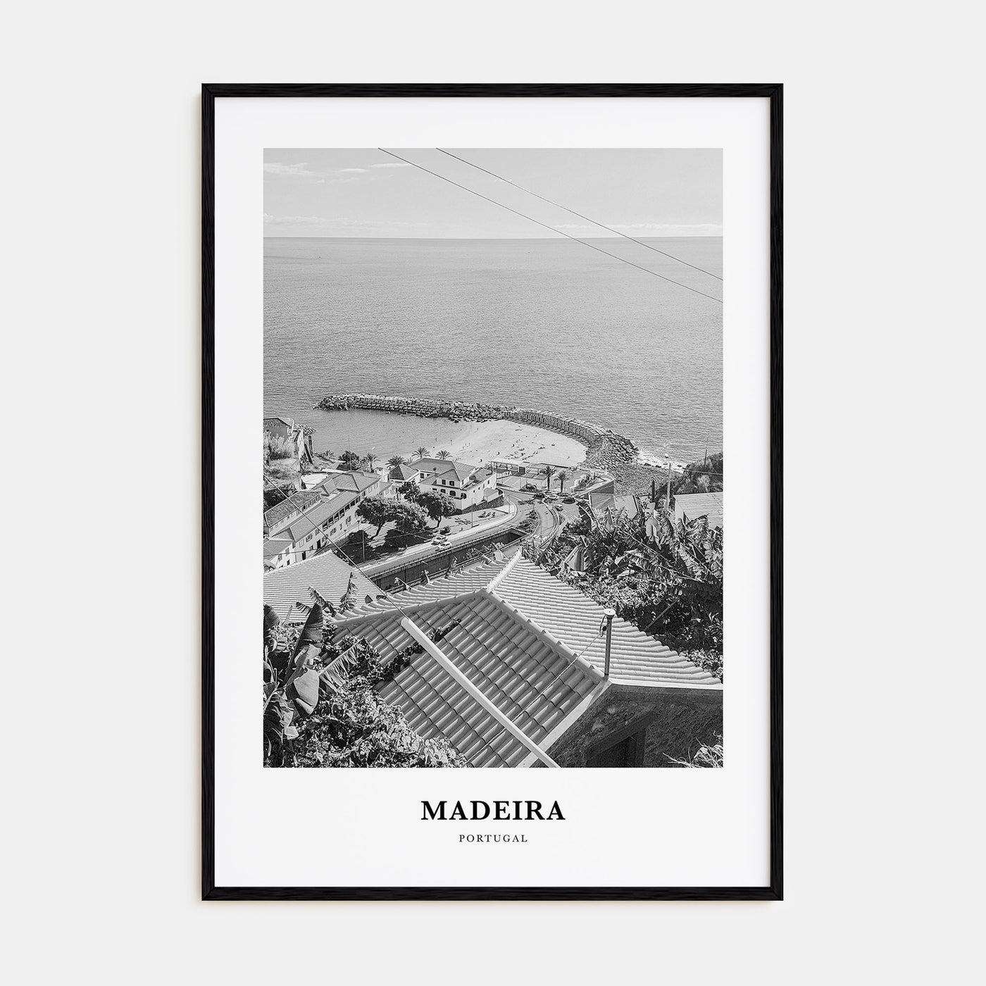Madeira Portrait B&W Poster
