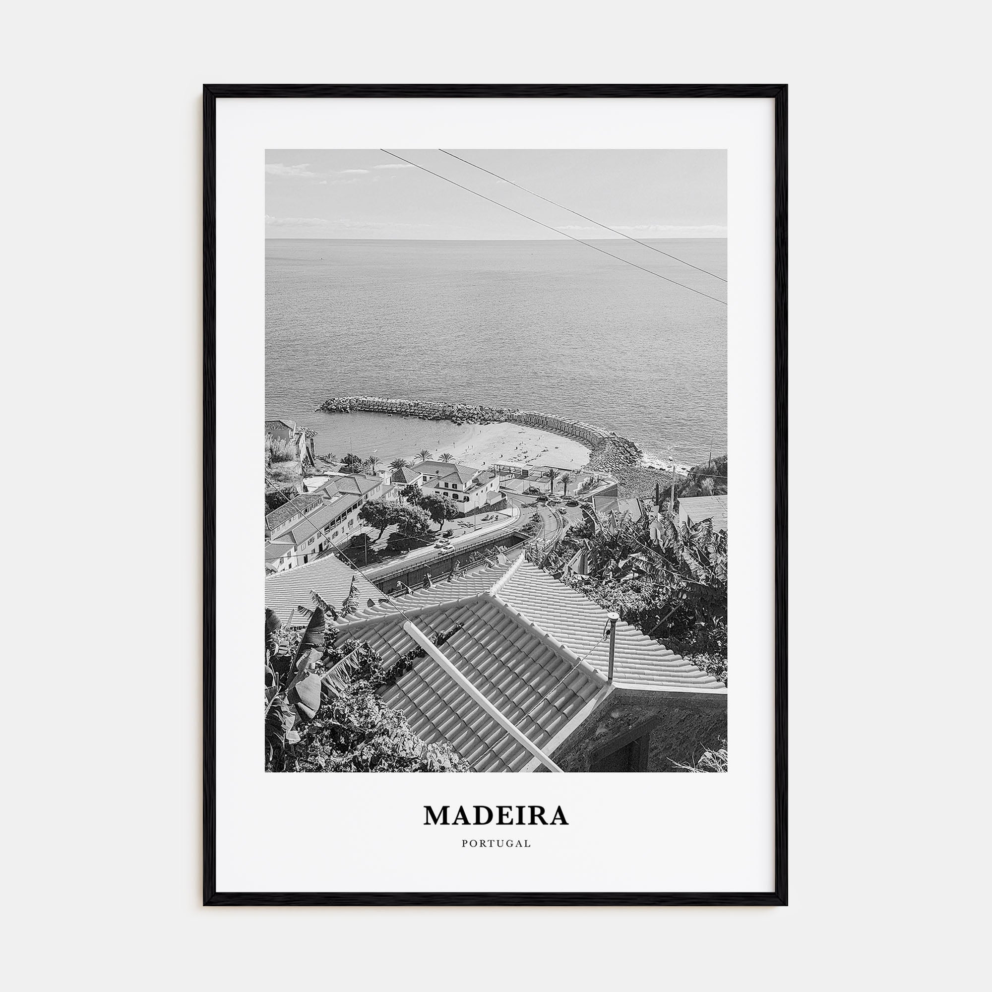 Madeira Portrait B&W Poster