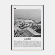 Madeira Travel B&W Poster