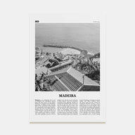 Madeira Travel B&W Poster