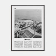 Madeira Travel B&W Poster