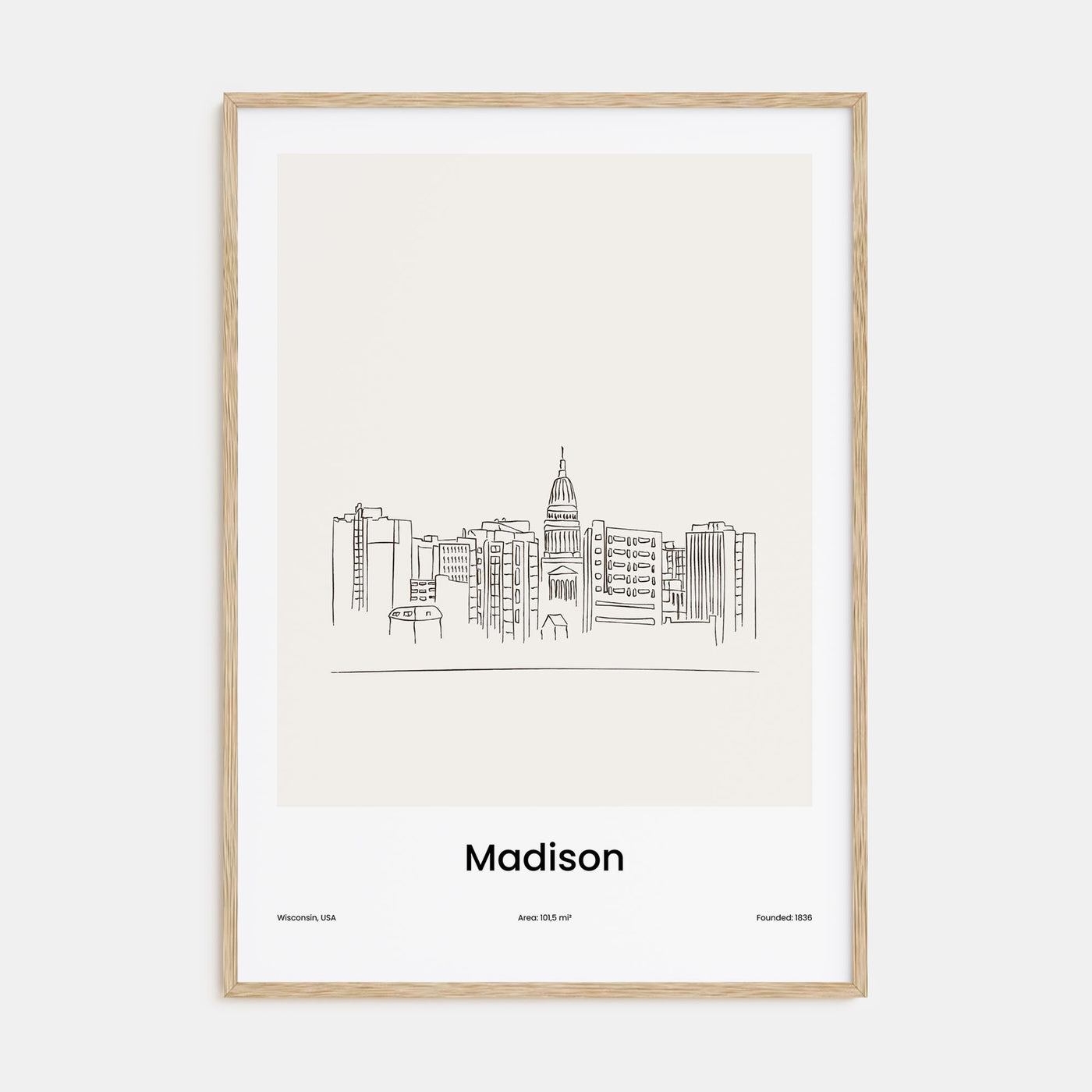 Madison Drawn Poster