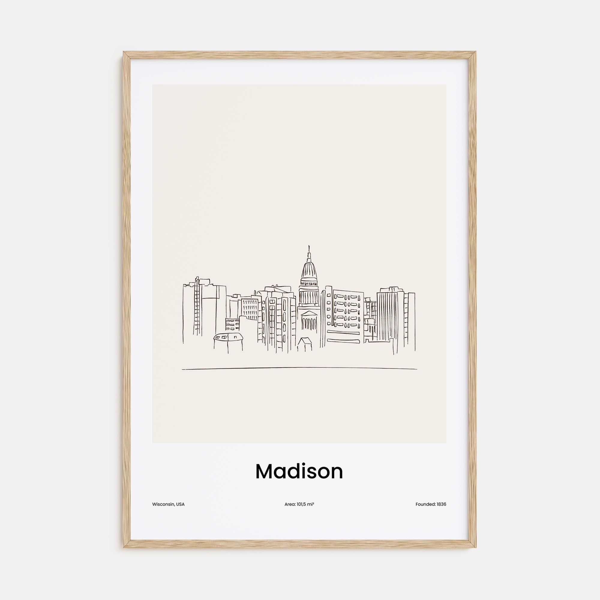 Madison Drawn Poster