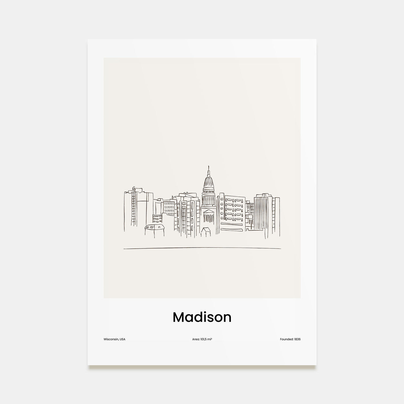 Madison Drawn Poster