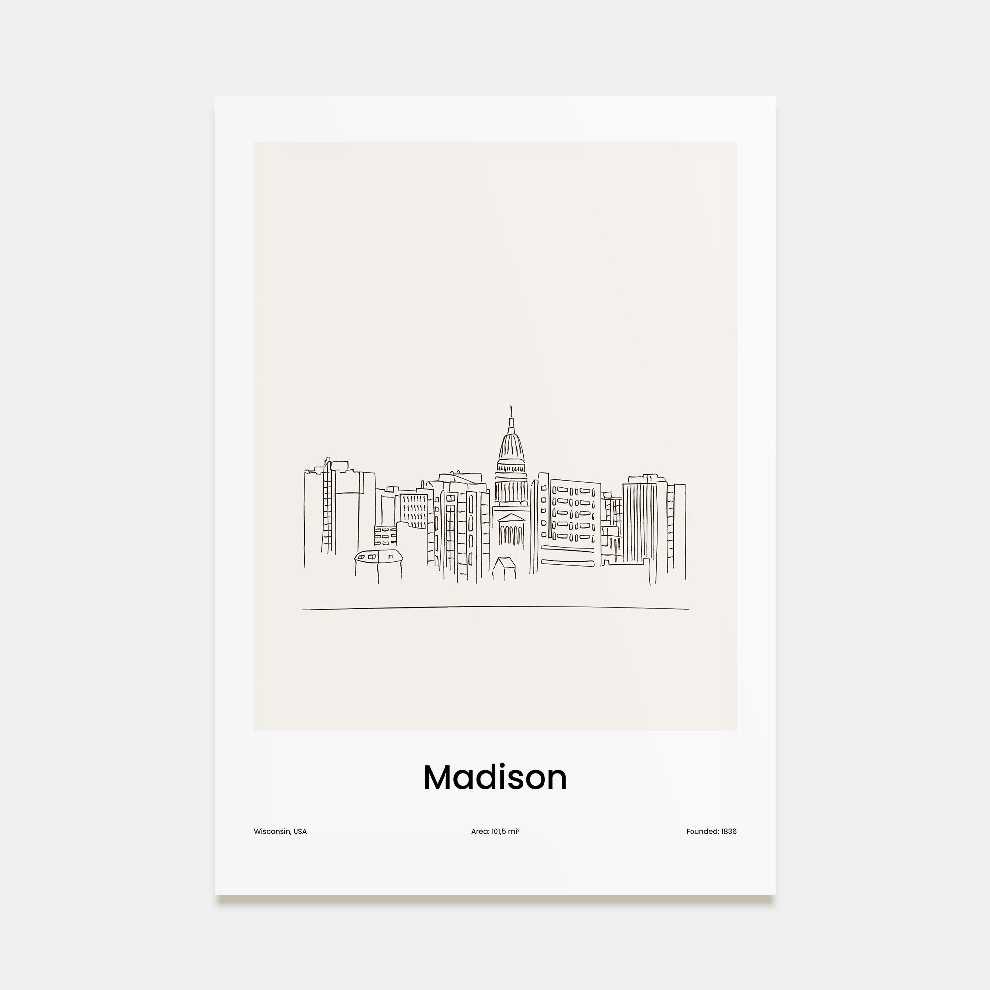 Madison Drawn Poster
