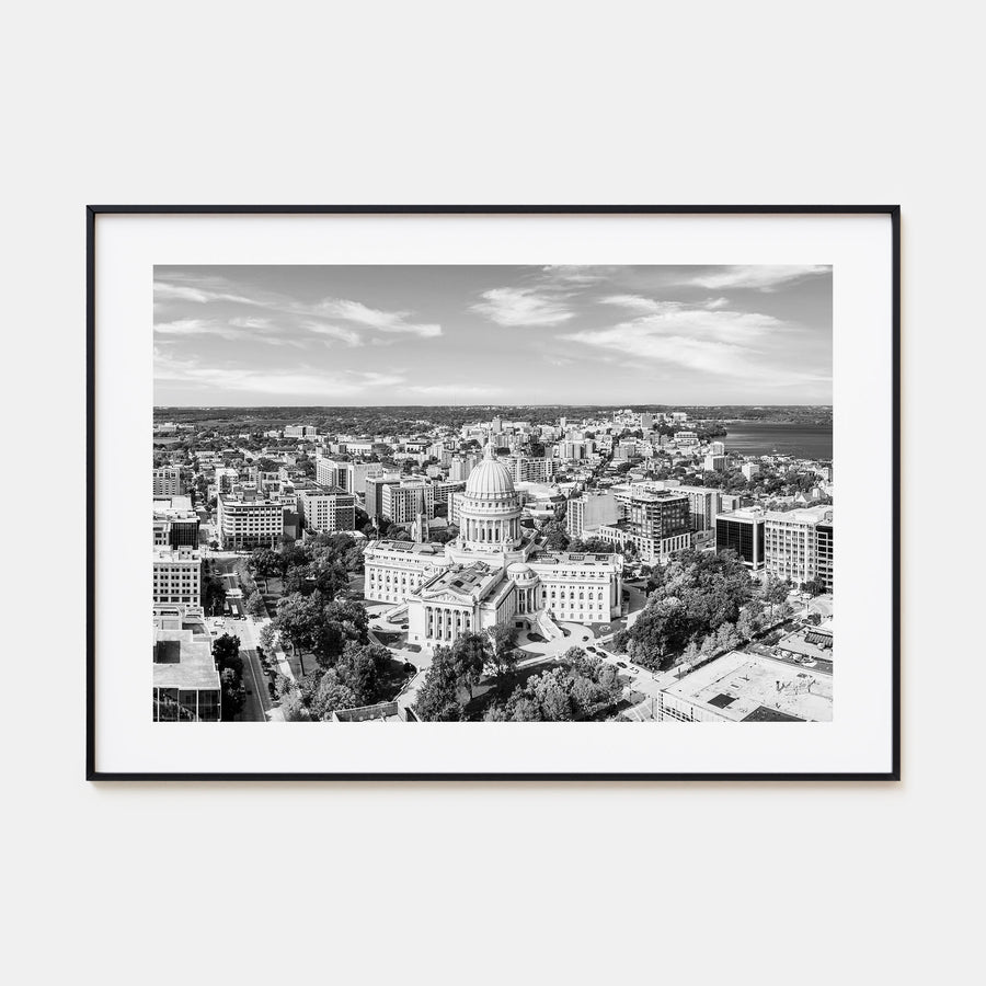 Madison Landscape B&W Poster