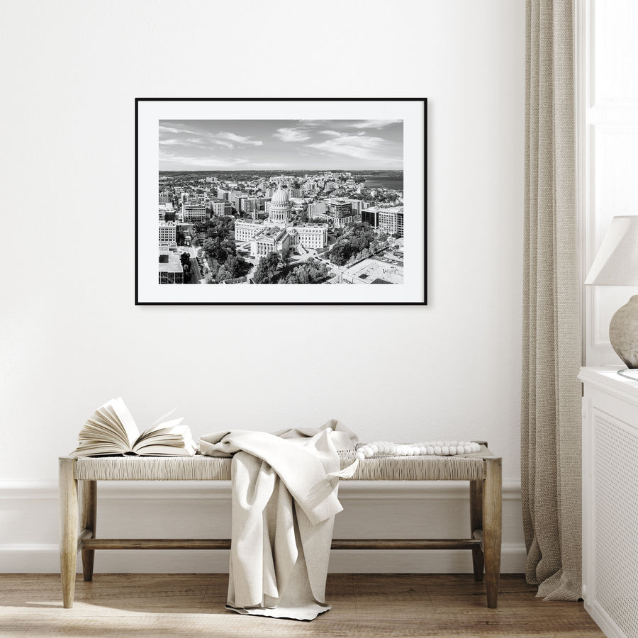 Madison Landscape B&W Poster