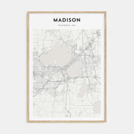 Madison Map Portrait Poster